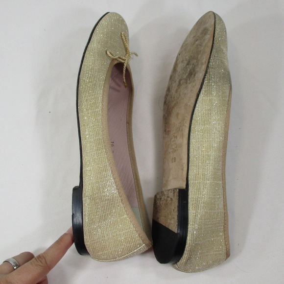 PAUL MAYER Attitudes Gold Flats Size 10B - Picture 6 of 8